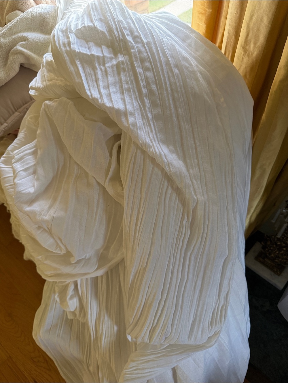 Pleated curtains Nicole miller in white